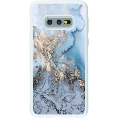 Coque Samsung Galaxy S10e - Silicone rigide blanc Marble 04