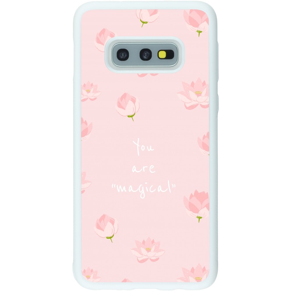 Coque Samsung Galaxy S10e - Silicone rigide blanc Mom 2023 your are magical