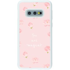 Coque Samsung Galaxy S10e - Silicone rigide blanc Mom 2023 your are magical