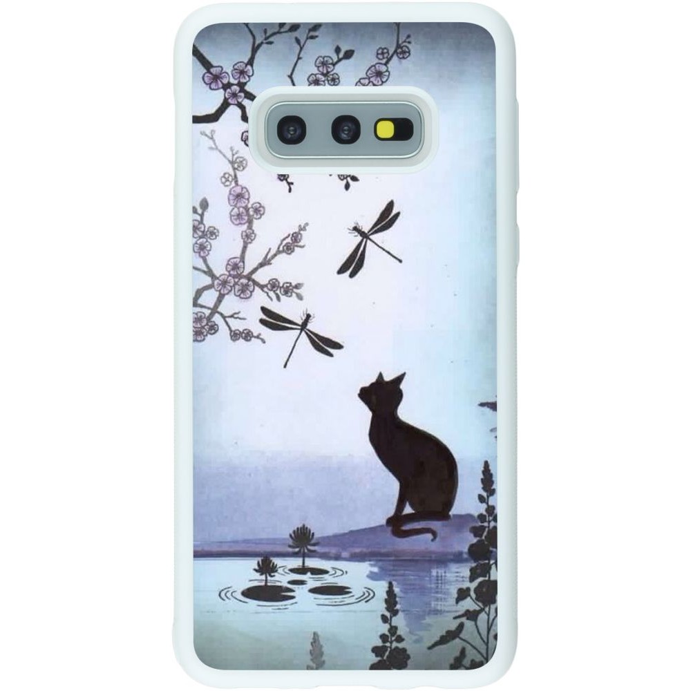 Coque Samsung Galaxy S10e - Silicone rigide blanc Spring 19 12