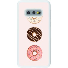 Coque Samsung Galaxy S10e - Silicone rigide blanc Spring 23 donuts