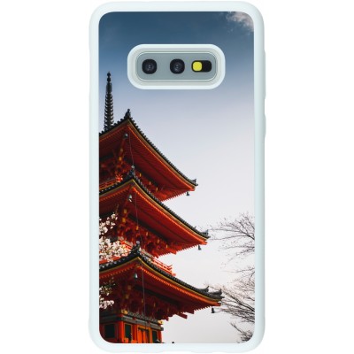 Coque Samsung Galaxy S10e - Silicone rigide blanc Spring 23 Japan