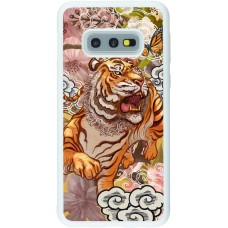 Coque Samsung Galaxy S10e - Silicone rigide blanc Spring 23 japanese tiger