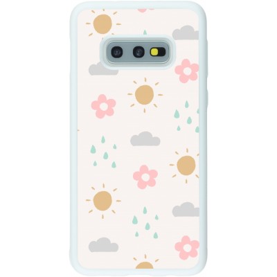 Coque Samsung Galaxy S10e - Silicone rigide blanc Spring 23 weather