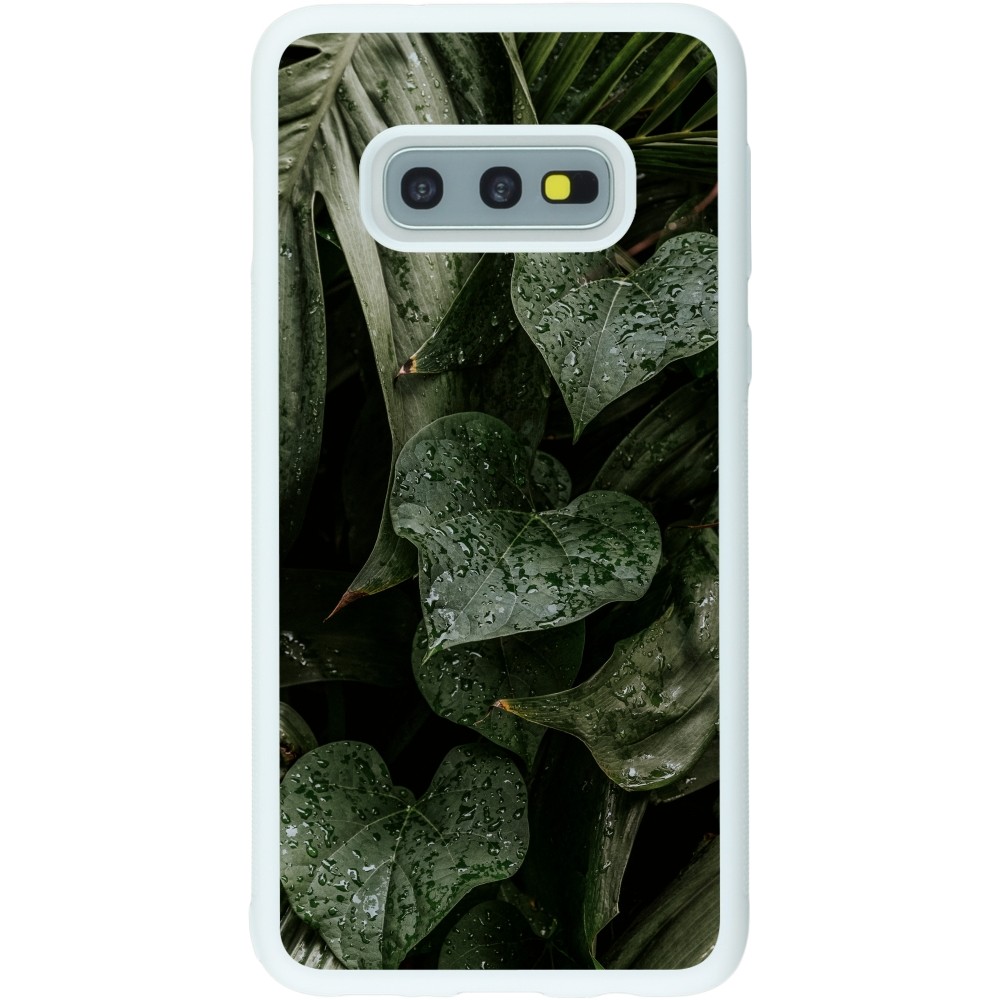 Coque Samsung Galaxy S10e - Silicone rigide blanc Spring 23 fresh plants