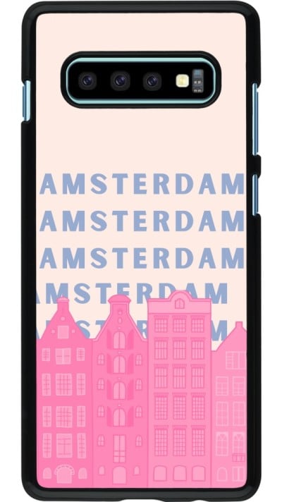 Coque Samsung Galaxy S10+ - Amsterdam Pink Print