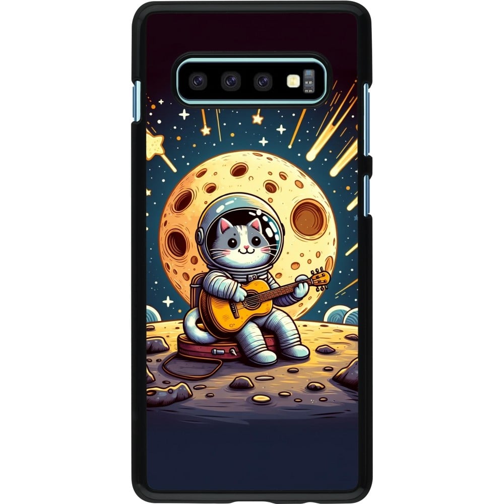 Coque Samsung Galaxy S10+ - AstroCat RockLune