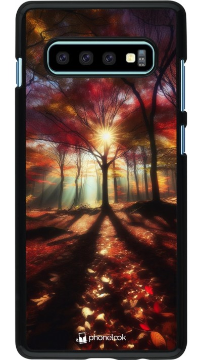 Coque Samsung Galaxy S10+ - Automne doré glare