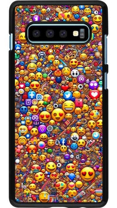 Coque Samsung Galaxy S10+ - Emoji mixed