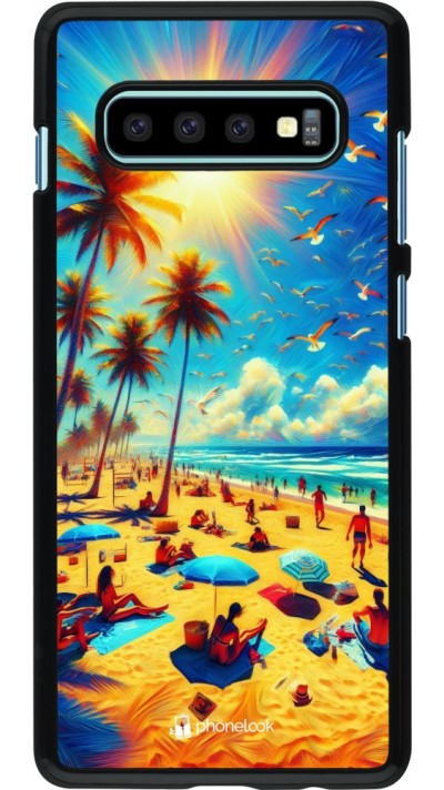 Coque Samsung Galaxy S10+ - Été Paradis Paint