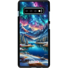 Coque Samsung Galaxy S10+ - Fantasy Mountain Lake Sky Stars