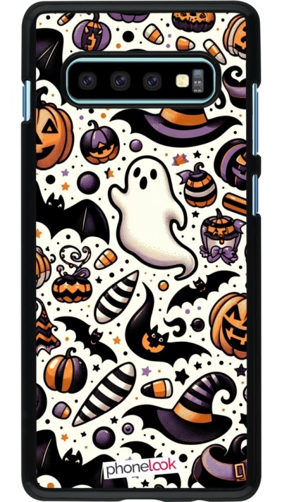 Coque Samsung Galaxy S10+ - Halloween 2024 Cute Pattern