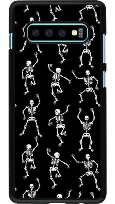 Coque Samsung Galaxy S10+ - Halloween 2024 dancing skeleton