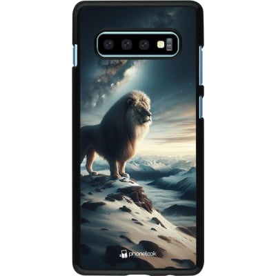 Coque Samsung Galaxy S10+ - Le lion blanc