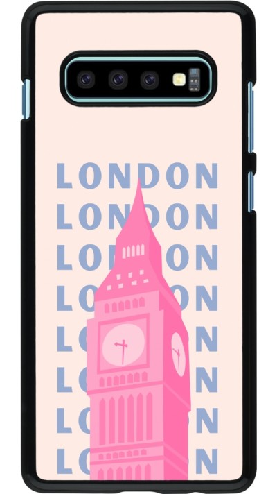 Coque Samsung Galaxy S10+ - London Pink Print