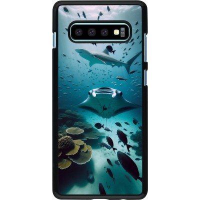 Coque Samsung Galaxy S10+ - Manta Lagon Nettoyage