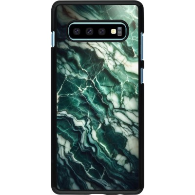 Coque Samsung Galaxy S10+ - Marbre vert majestueux