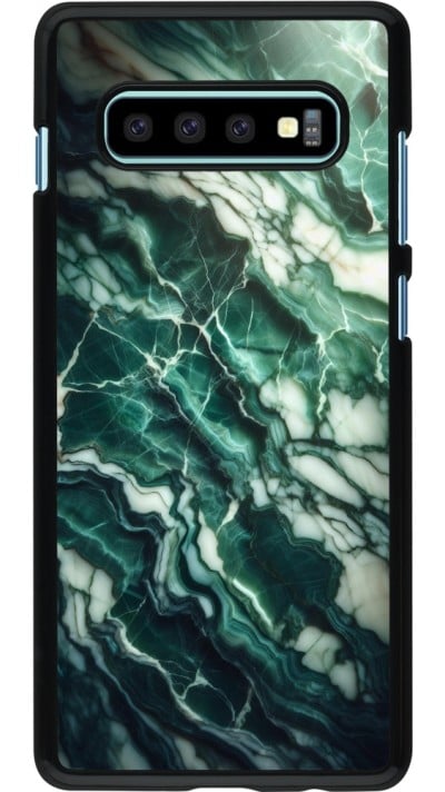 Coque Samsung Galaxy S10+ - Marbre vert majestueux