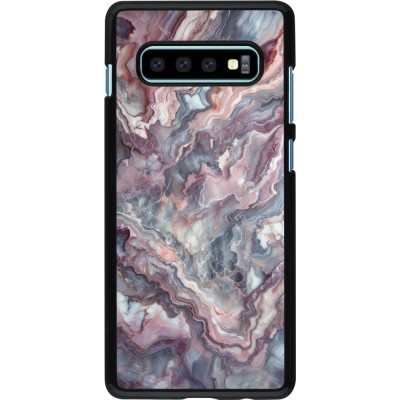 Coque Samsung Galaxy S10+ - Marbre violette argentée