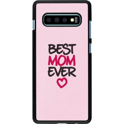 Coque Samsung Galaxy S10+ - Mom 2023 best Mom ever pink