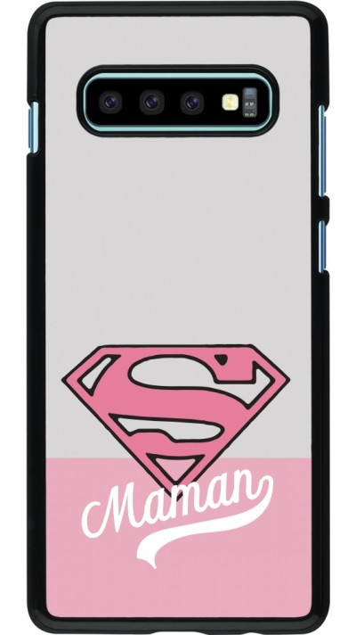 Coque Samsung Galaxy S10+ - Mom 2024 Super hero maman