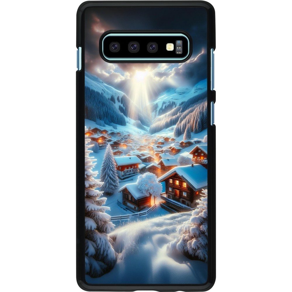 Coque Samsung Galaxy S10+ - Mont Neige Lumière