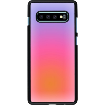 Coque Samsung Galaxy S10+ - Orange Pink Blue Gradient