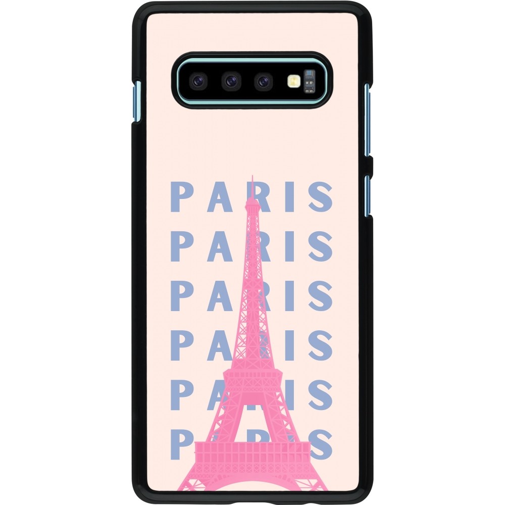 Coque Samsung Galaxy S10+ - Paris Pink Print