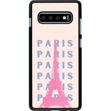 Coque Samsung Galaxy S10+ - Paris Pink Print