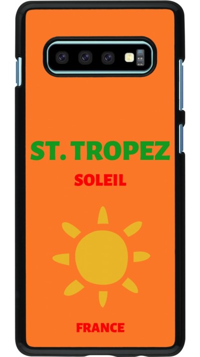 Coque Samsung Galaxy S10+ - Pop Summer Destination St-Tropez