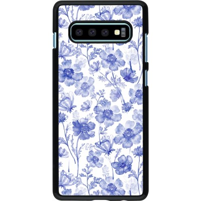 Coque Samsung Galaxy S10+ - Spring 23 watercolor blue flowers