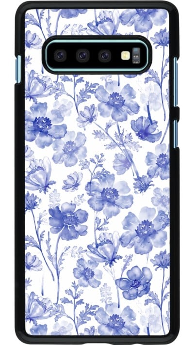 Coque Samsung Galaxy S10+ - Spring 23 watercolor blue flowers