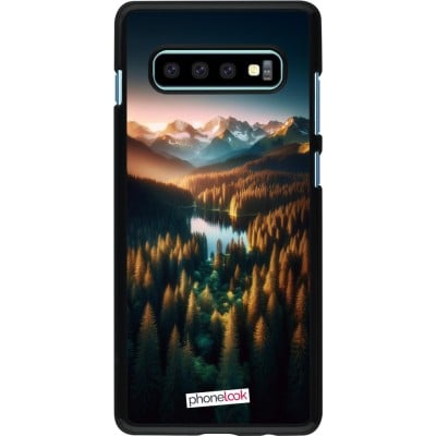 Coque Samsung Galaxy S10+ - Sunset Forest Lake