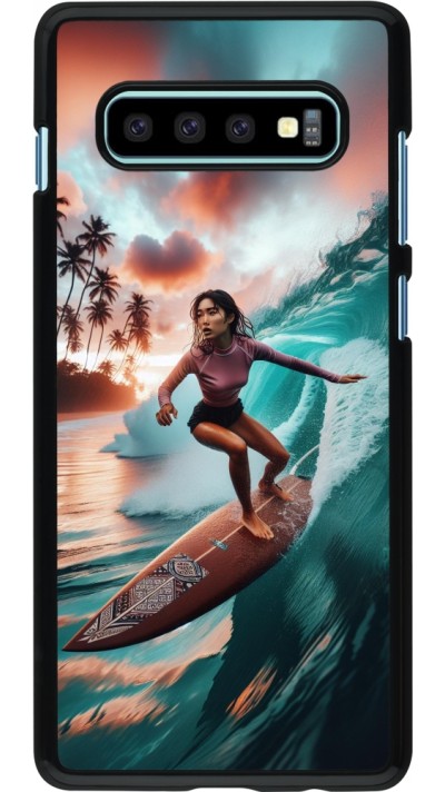 Coque Samsung Galaxy S10+ - Surfeuse Balinaise