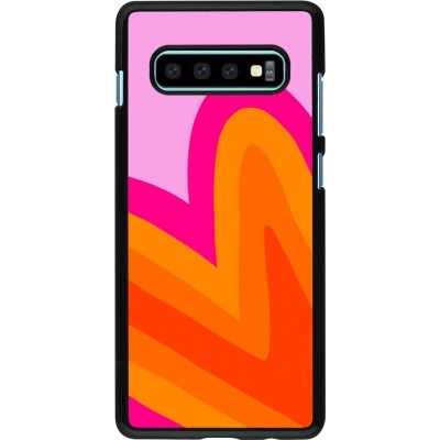 Coque Samsung Galaxy S10+ - Valentine 2024 heart gradient