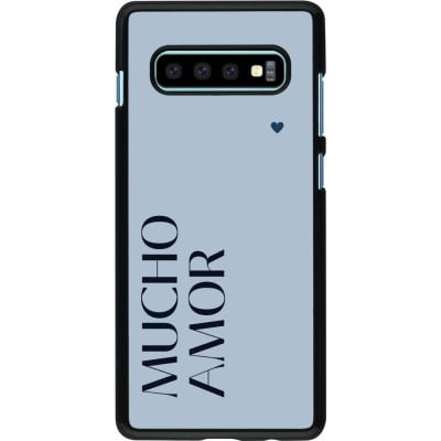 Coque Samsung Galaxy S10+ - Valentine 2024 mucho amor azul