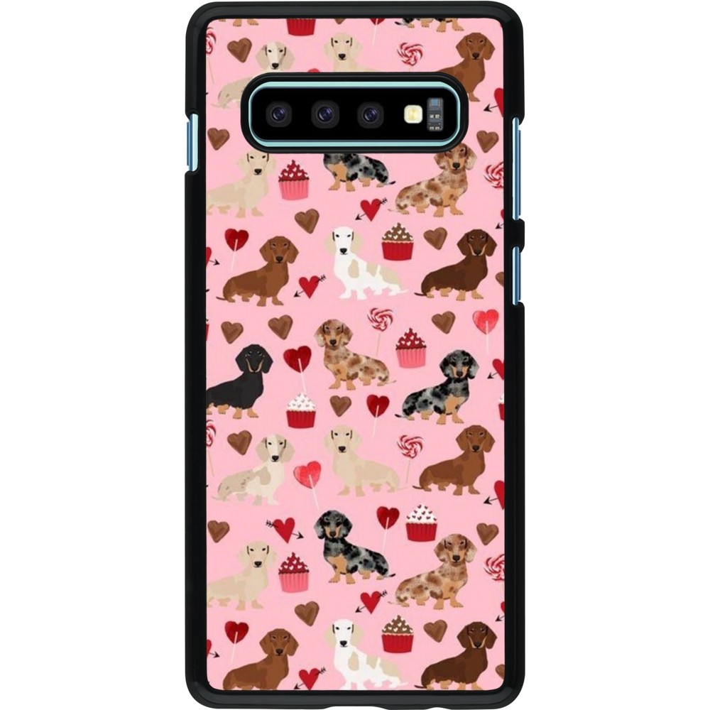 Coque Samsung Galaxy S10+ - Valentine 2024 puppy love