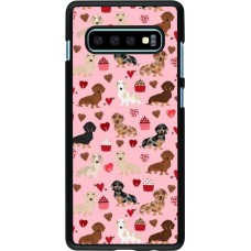 Coque Samsung Galaxy S10+ - Valentine 2024 puppy love