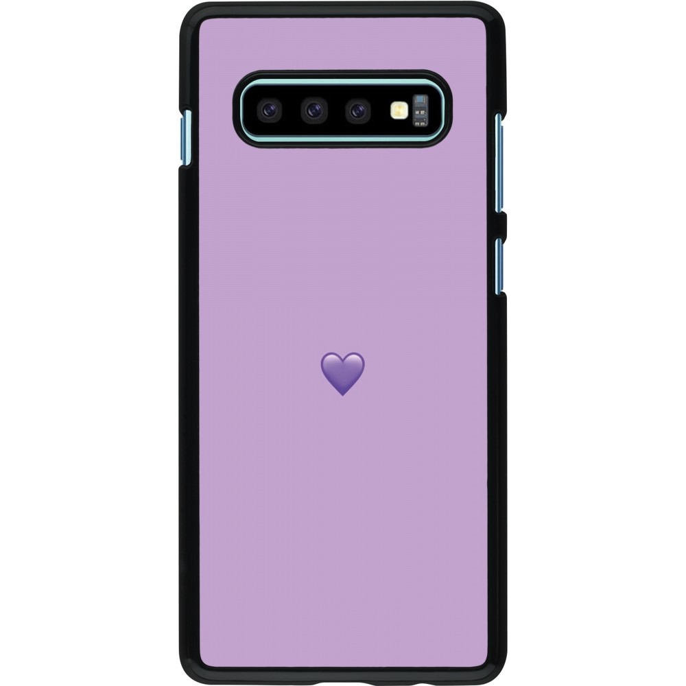 Coque Samsung Galaxy S10+ - Valentine 2023 purpule single heart