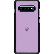 Coque Samsung Galaxy S10+ - Valentine 2023 purpule single heart