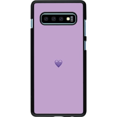 Coque Samsung Galaxy S10+ - Valentine 2023 purpule single heart