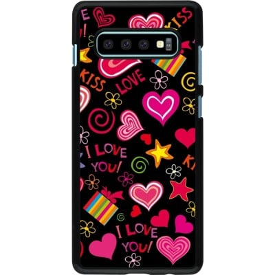 Coque Samsung Galaxy S10+ - Valentine 2023 love symbols