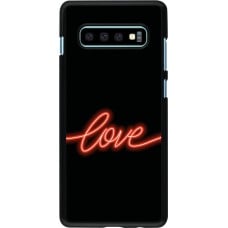 Coque Samsung Galaxy S10+ - Valentine 2023 neon love