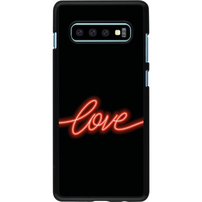 Coque Samsung Galaxy S10+ - Valentine 2023 neon love