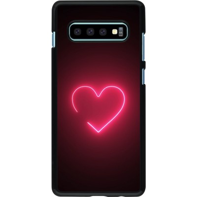 Coque Samsung Galaxy S10+ - Valentine 2023 single neon heart