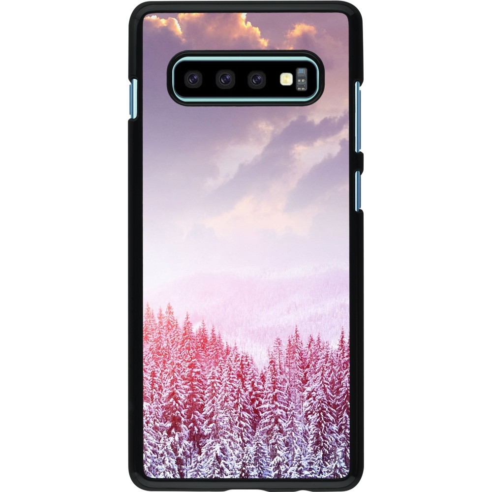 Coque Samsung Galaxy S10+ - Winter 22 Pink Forest