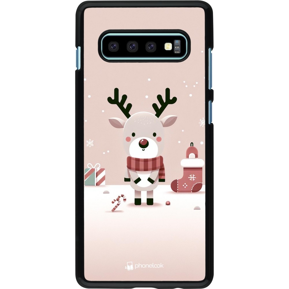 Coque Samsung Galaxy S10+ - Noël 2023 Choupinette Renne