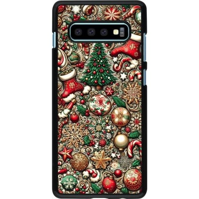 Coque Samsung Galaxy S10+ - Noël 2023 micro pattern