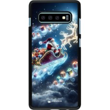 Coque Samsung Galaxy S10+ - Noël 2023 Père Noël enchanté