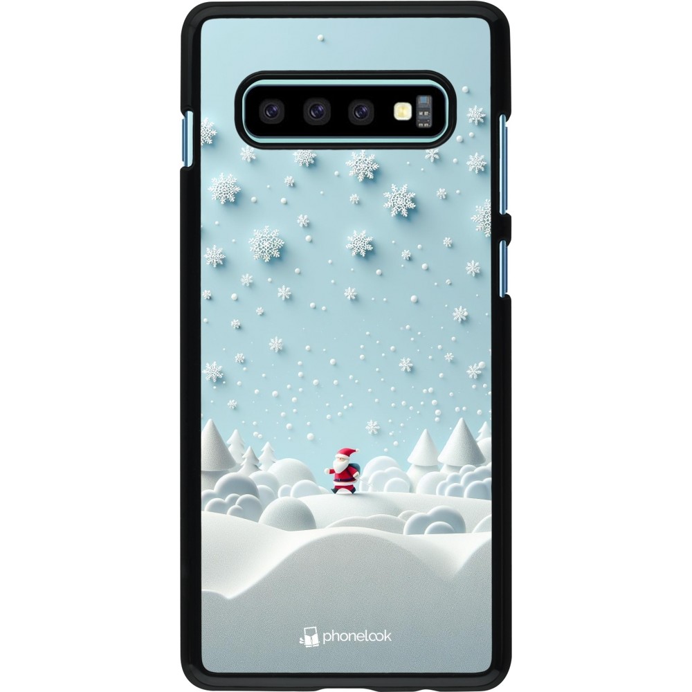 Coque Samsung Galaxy S10+ - Noël 2023 Petit Père Flocon